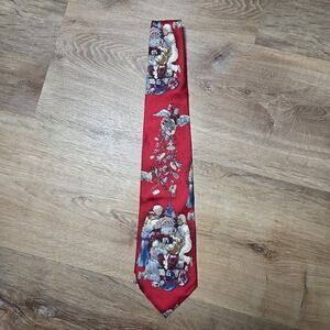 Wembley Vintage Christmas Holiday Old World Santa Necktie 100% Silk